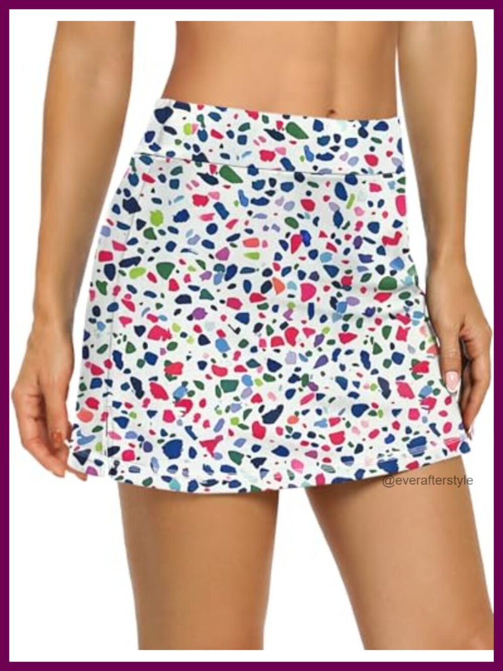 Women's Tennis Skort Golf Athletic Skirt with Pockets Built-in Shorts